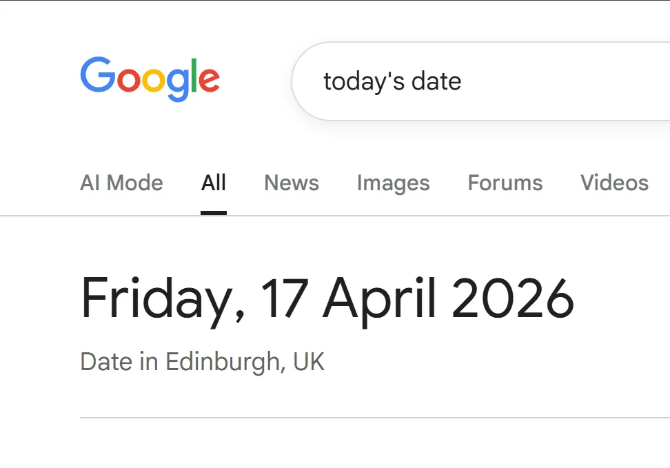 Google 日期搜索结果风格的 Hello World 博客封面