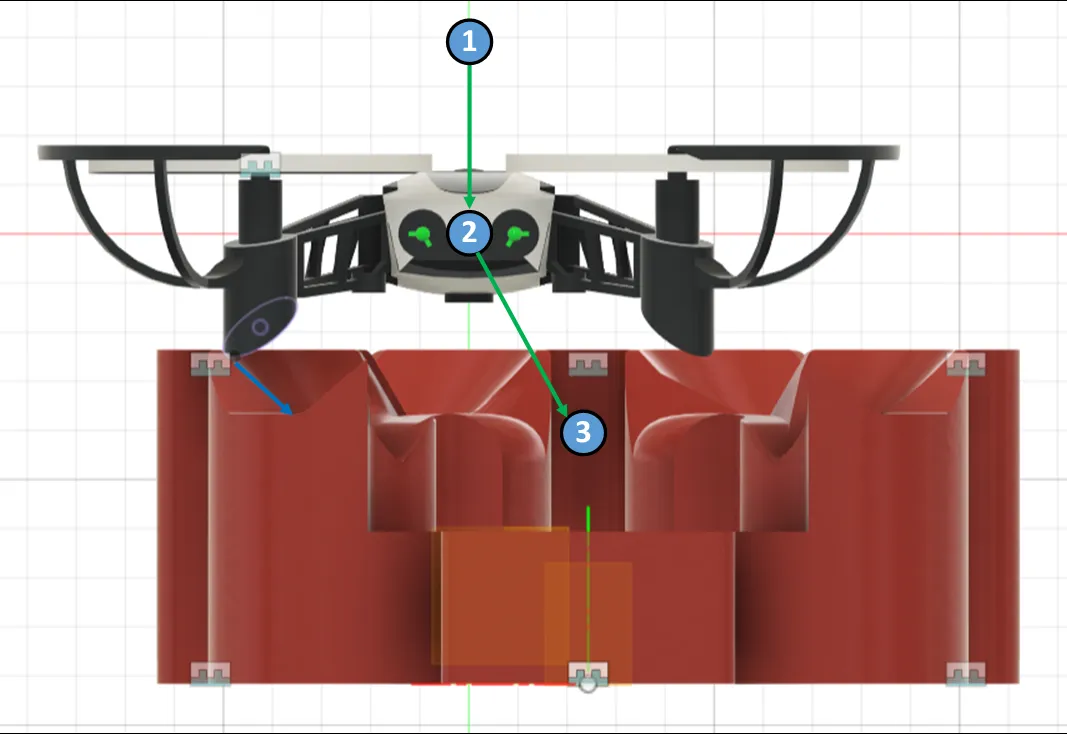 落台导向过程示意图