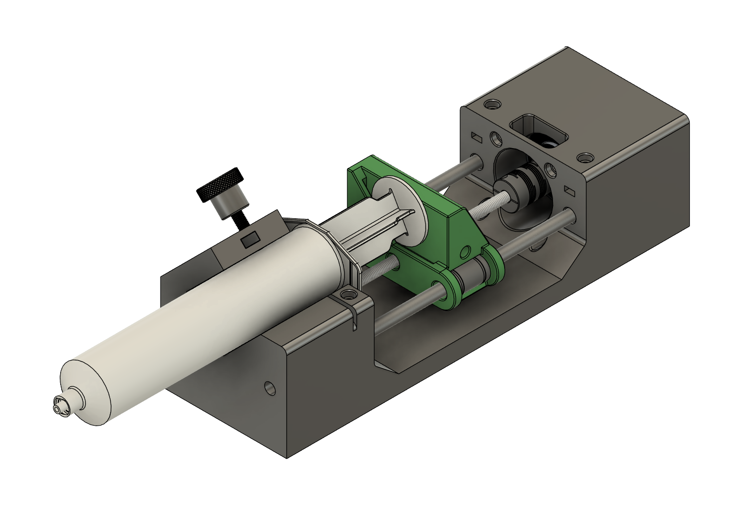 注射器 U 轴机构 CAD 示意图