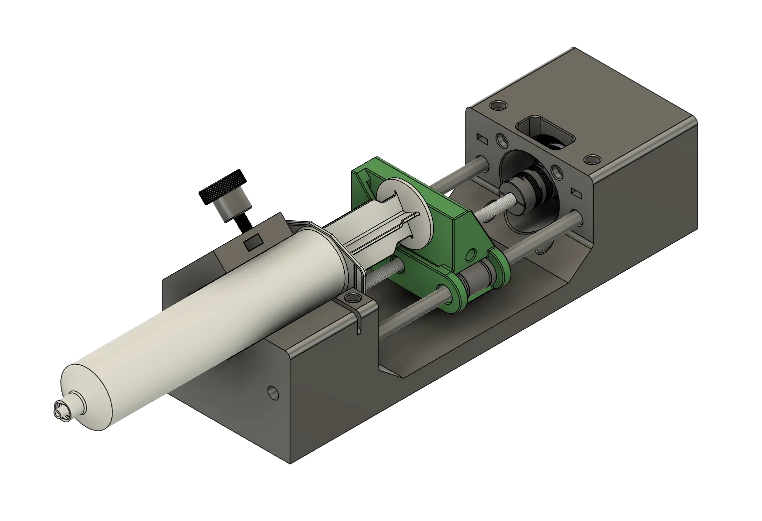 注射器 U 轴机构 CAD 示意图